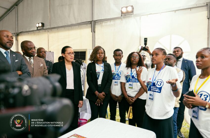  13e Semaine de la Science et des Technologies: Raïssa Malu et des membres du gouvernement honorent le village des sciences à l’Athénée de la Gombe