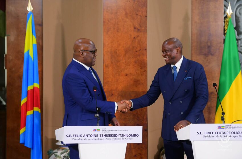 COOPÉRATION RDC–GABON Les présidents Félix Tshisekedi et Brice Oligui Nguema ouvrent une nouvelle étape des relations entre les deux pays